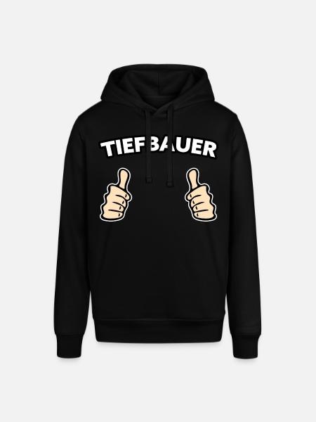 Tiefbauer Beruf Geschenkidee - Stanley/Stella Unisex Hoodie SOUNDER - Schwarz