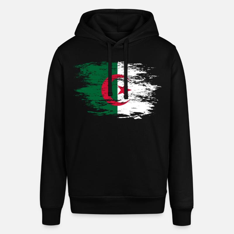 Drapeau de l’Algérie utilisé - Sweat à capuche SOUNDER Stanley/Stella Unisexe - noir