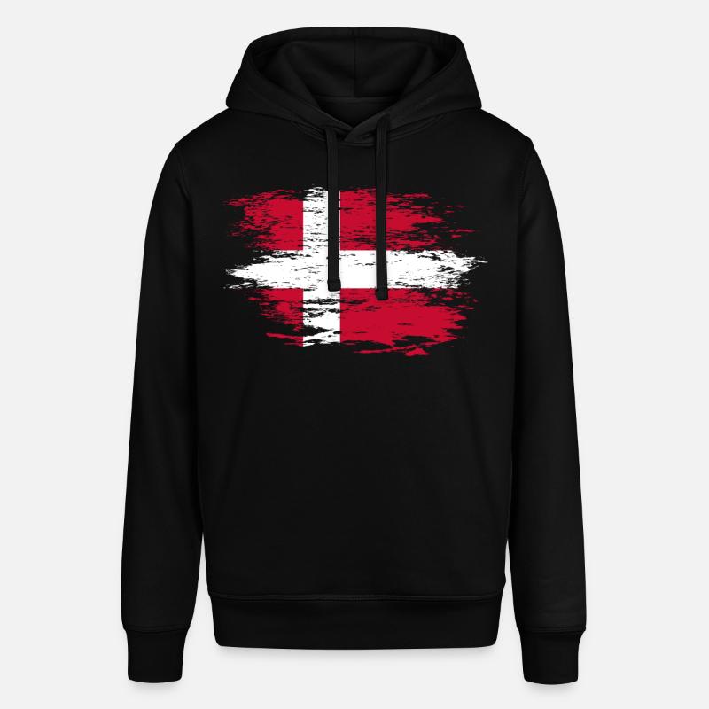 Drapeau du Danemark utilisé - Sweat à capuche SOUNDER Stanley/Stella Unisexe - noir