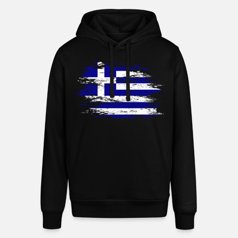 Drapeau de la Grèce utilisé - Sweat à capuche SOUNDER Stanley/Stella Unisexe - noir