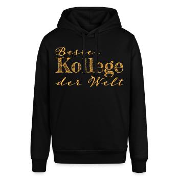 Kollege Abschiedsgeschenk Geschenk - Stanley/Stella Unisex Hoodie SOUNDER - Schwarz - Vorne - Alina (178cm) & Michal (187cm)