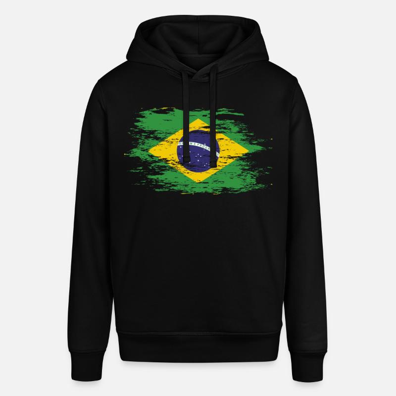 Drapeau du Brésil utilisé - Sweat à capuche SOUNDER Stanley/Stella Unisexe - noir