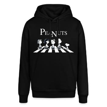 Peanuts The Peanuts Abbey Road - Stanley/Stella SOUNDER Unisex Hoodie - black - Front - Alina (178cm) & Michal (187cm)