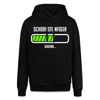 Schornsteinfeger Beruf Loading Ladebalken - Stanley/Stella Unisex Hoodie SOUNDER - Schwarz - Vorne - Alina (178cm) & Michal (187cm)