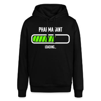 Pharmakant Beruf Loading Ladebalken - Stanley/Stella Unisex Hoodie SOUNDER - Schwarz - Vorne - Alina (178cm) & Michal (187cm)
