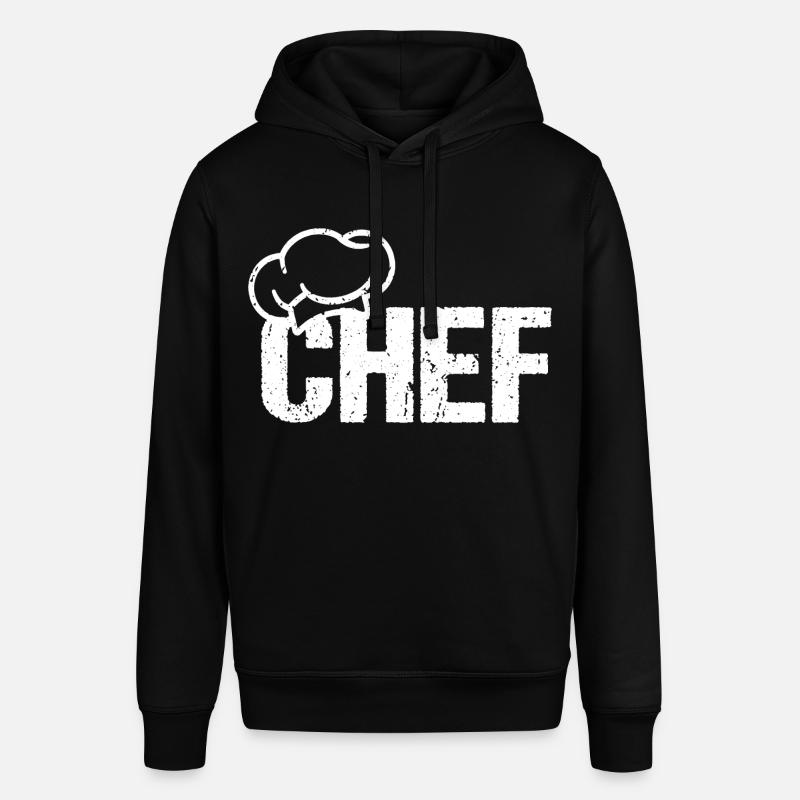 Chapeau de chef CHEF - Sweat à capuche SOUNDER Stanley/Stella Unisexe - noir