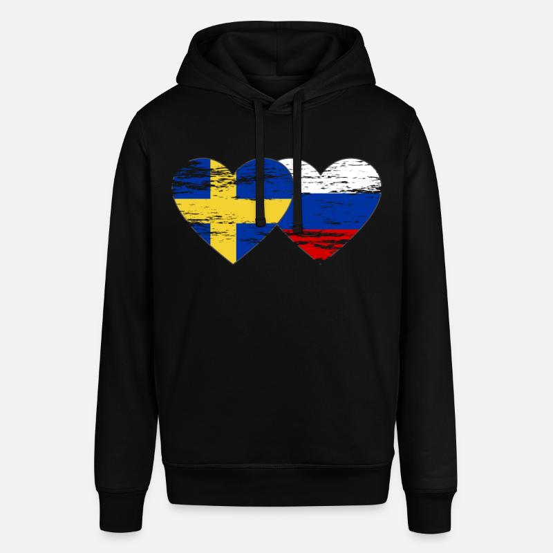 Suède Drapeau russe utilisé - Sweat à capuche SOUNDER Stanley/Stella Unisexe - noir