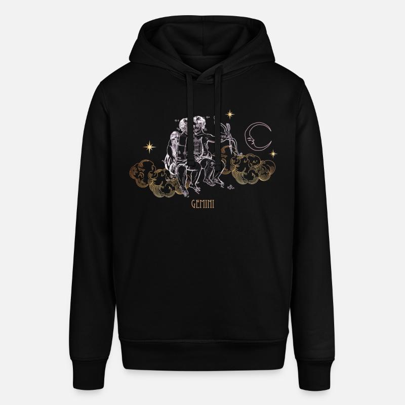 Gemini Constellation Celestial Map - Stanley/Stella SOUNDER Unisex Hoodie - black
