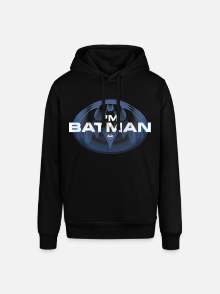The Flash I'm Batman Blue Logo - Stanley/Stella SOUNDER Unisex Hoodie - black
