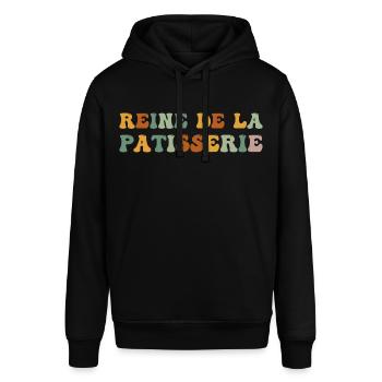 Reine de la pâtisserie cadeau pour pâtissière - Sweat à capuche SOUNDER Stanley/Stella Unisexe - noir - Devant - Alina (178cm) & Michal (187cm)