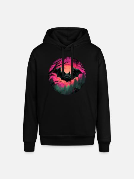 Fledermaus Fledermäuse Flughunde Halloween - Stanley/Stella Unisex Hoodie SOUNDER - Schwarz