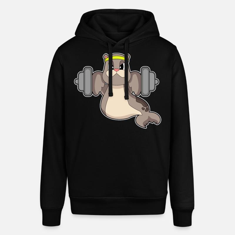 Seal Bodybuilder Haltère Musculation - Sweat à capuche SOUNDER Stanley/Stella Unisexe - noir