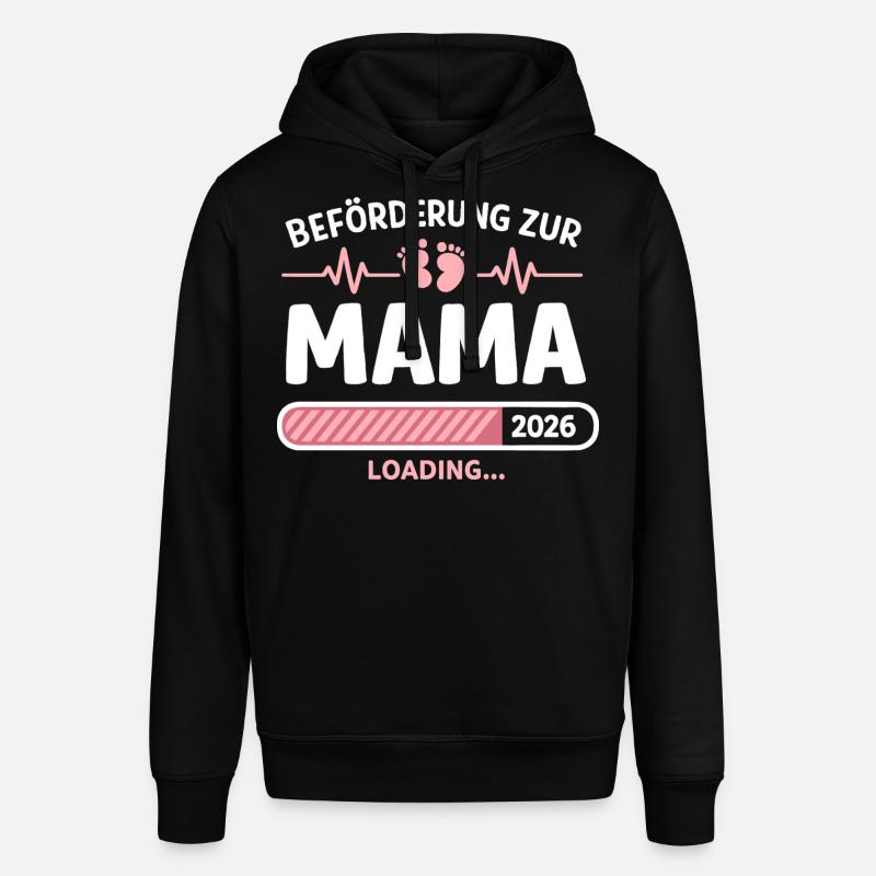 Mama 2026 Loading Beförderung Geschenk - Stanley/Stella Unisex Hoodie SOUNDER - Schwarz
