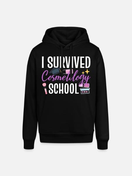 I Survived Cosmetology School - Stanley/Stella SOUNDER Unisex Hoodie - black