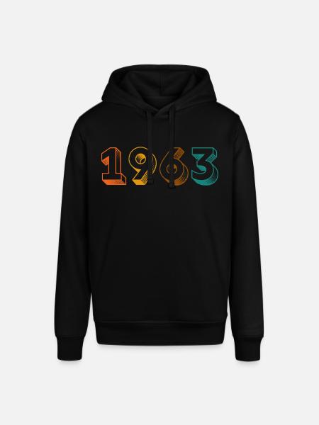 millésime 1963 - Sweat à capuche SOUNDER Stanley/Stella Unisexe - noir