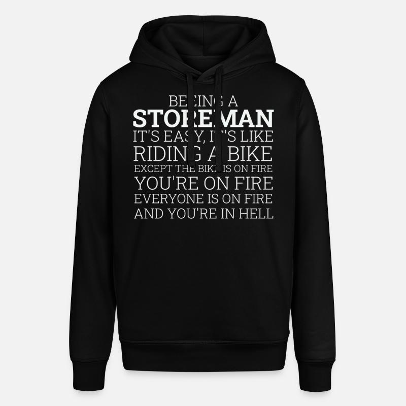 Storeman à vélo - Sweat à capuche SOUNDER Stanley/Stella Unisexe - noir