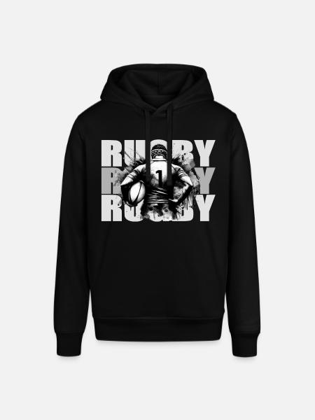 Rugby - Sweat à capuche SOUNDER Stanley/Stella Unisexe - noir