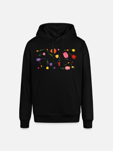 Blumen - Stanley/Stella Unisex Hoodie SOUNDER - Schwarz