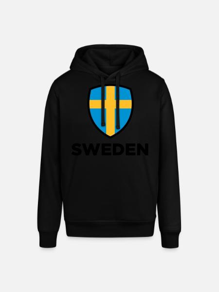 National flag of Sweden - Stanley/Stella SOUNDER Unisex Hoodie - black