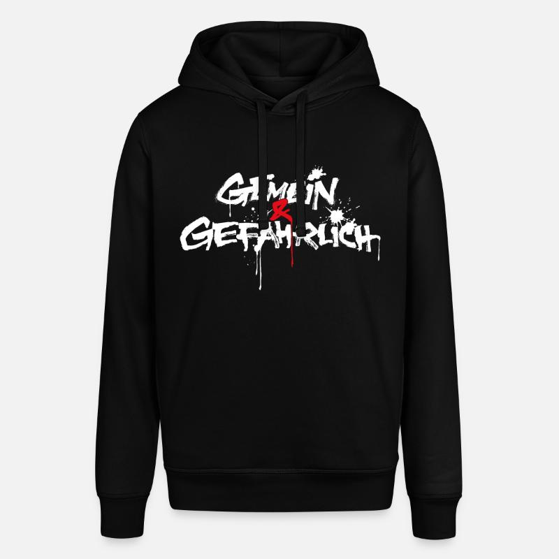 gemein und gefährlich oder gemeingefährlich - Stanley/Stella Unisex Hoodie SOUNDER - Schwarz