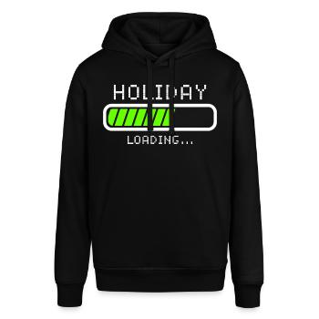 Urlaub Ferien Sommerurlaub Winterurlaub - Stanley/Stella Unisex Hoodie SOUNDER - Schwarz - Vorne - Alina (178cm) & Michal (187cm)