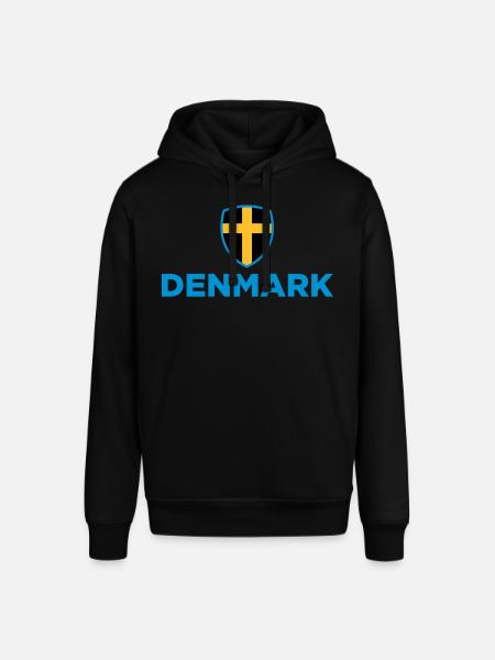 National flag of Denmark - Stanley/Stella SOUNDER Unisex Hoodie - black