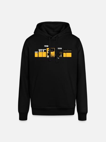 retro computer - Sweat à capuche SOUNDER Stanley/Stella Unisexe - noir