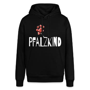 Pfalzkinder Pfalz Pfälzer Rheinland-Pfalz Weinfest - Stanley/Stella Unisex Hoodie SOUNDER - Schwarz - Vorne - Alina (178cm) & Michal (187cm)