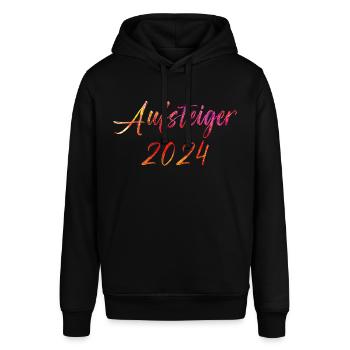 Aufsteiger 2024 Aufstiegstrikot Aufstieg 24 - Stanley/Stella Unisex Hoodie SOUNDER - Schwarz - Vorne - Alina (178cm) & Michal (187cm)