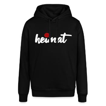 Schwarzwald Heimat Bollenhut Kuckuck - Stanley/Stella Unisex Hoodie SOUNDER - Schwarz - Vorne - Alina (178cm) & Michal (187cm)