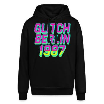 Glitch, Berlin 1987 - Stanley/Stella SOUNDER Unisex Hoodie - black - Front - Alina (178cm) & Michal (187cm)