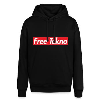 Free Tekno Supremacy - Stanley/Stella SOUNDER Unisex Hoodie - black - Front - Alina (178cm) & Michal (187cm)