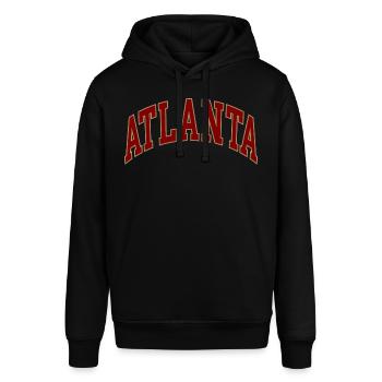 Atlanta - Stanley/Stella Unisex Hoodie SOUNDER - Schwarz - Vorne - Alina (178cm) & Michal (187cm)