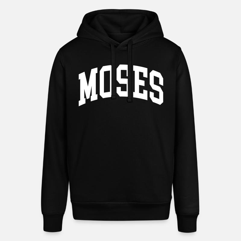 Moses - Stanley/Stella SOUNDER økologisk unisex-hettegenser - svart