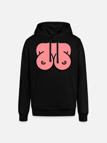 Breasts - Breasts - Boobs - Stanley/Stella SOUNDER Unisex Hoodie - black