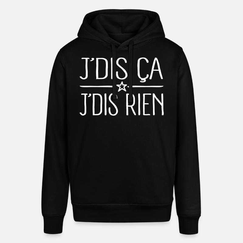 J'dis ça J'dis rien - Sweat à capuche SOUNDER Stanley/Stella Unisexe - noir