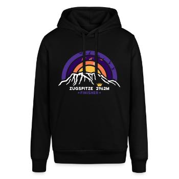 Zugspitze Finisher Garmisch Partenkirchen Wandern - Stanley/Stella Unisex Hoodie SOUNDER - Schwarz - Vorne - Alina (178cm) & Michal (187cm)