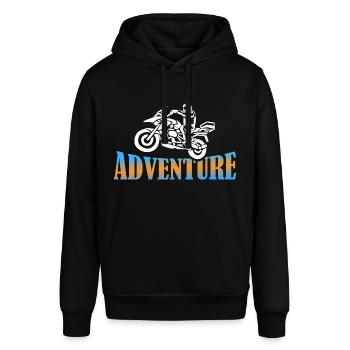 Biker Adventure Tours Moto Friends Cadeau - Sweat à capuche SOUNDER Stanley/Stella Unisexe - noir - Devant - Alina (178cm) & Michal (187cm)