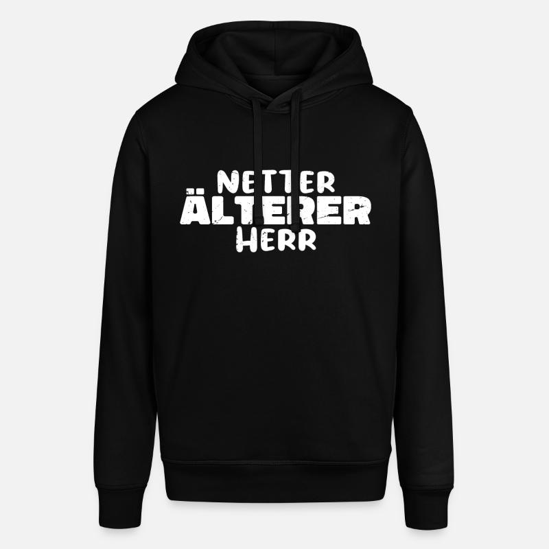 Netter Älterer Herr - Stanley/Stella Unisex Hoodie SOUNDER - Schwarz