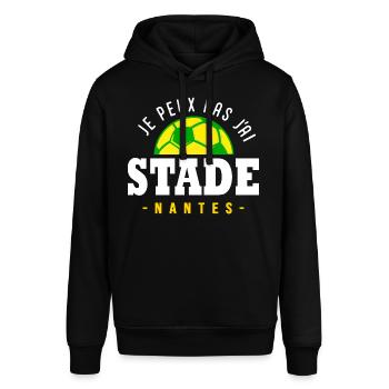 Je peux pas j ai Stade Nantes football - Sweat à capuche SOUNDER Stanley/Stella Unisexe - noir - Devant - Alina (178cm) & Michal (187cm)