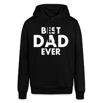 Best dad ever - Stanley/Stella Unisex Hoodie SOUNDER - Schwarz - Vorne - Alina (178cm) & Michal (187cm)