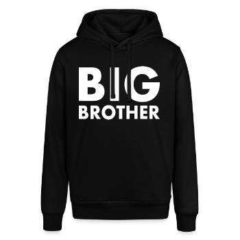 Big brother - Stanley/Stella Unisex Hoodie SOUNDER - Schwarz - Vorne - Alina (178cm) & Michal (187cm)