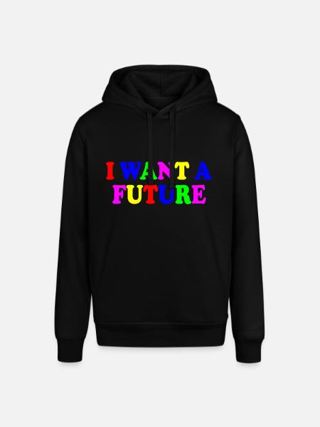 I want a future - Stanley/Stella SOUNDER Unisex Hoodie - black