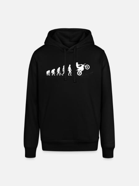 Motocross Evolution Mann - Stanley/Stella Unisex Hoodie SOUNDER - Schwarz
