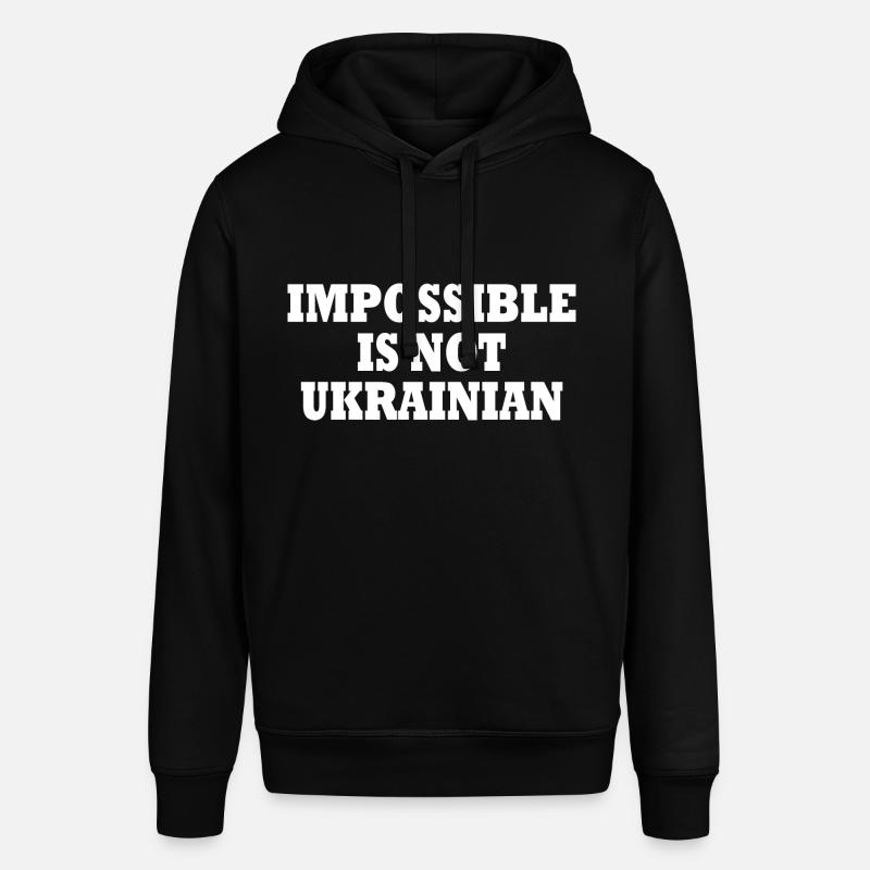 impossible is not ukrainian - ukraine - Sweat à capuche SOUNDER Stanley/Stella Unisexe - noir