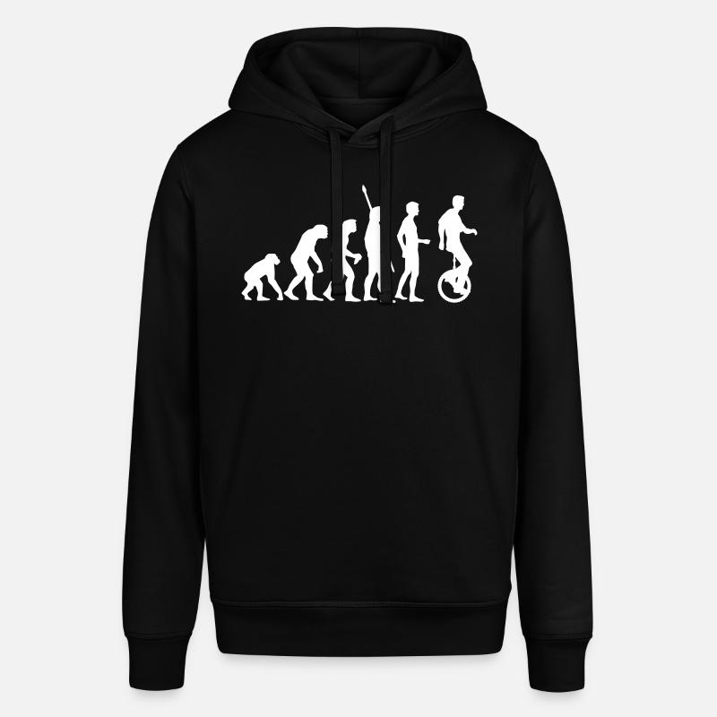 evolution_einradfahrer_1c - Stanley/Stella Unisex Hoodie SOUNDER - Schwarz