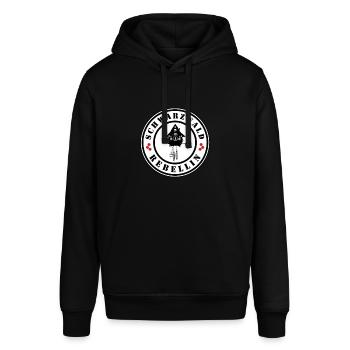 Schwarzwald Rebellin - Stanley/Stella Unisex Hoodie SOUNDER - Schwarz - Vorne - Alina (178cm) & Michal (187cm)