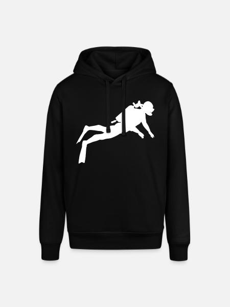 Plongeur en mer - Sweat à capuche SOUNDER Stanley/Stella Unisexe - noir