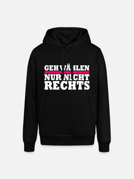 GEH WÄHLEN - Stanley/Stella Unisex Hoodie SOUNDER - Schwarz
