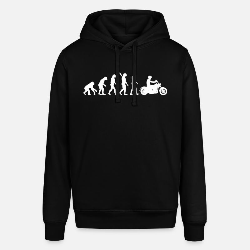 Evolution Motorrad Grafik - Stanley/Stella Unisex Hoodie SOUNDER - Schwarz